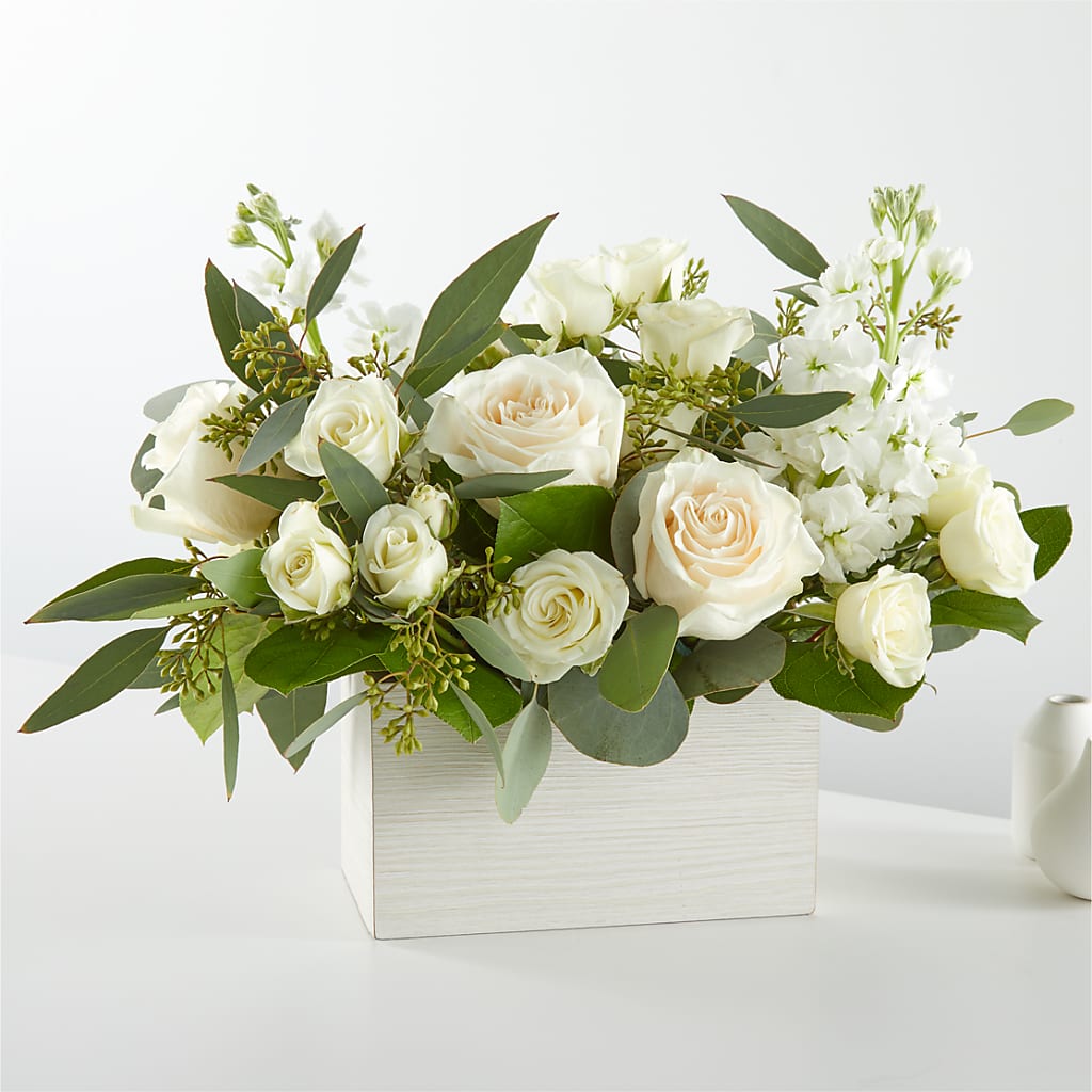 Fresh Linen Box Bouquet – Yadilynn Flowers Llc, Orange CA