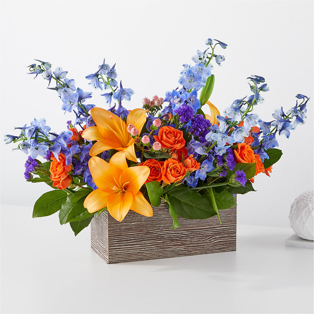 Radiant Citrus Box Bouquet – Yadilynn Flowers Llc, Orange CA