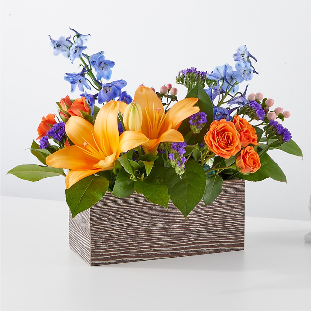 Radiant Citrus Box Bouquet – Yadilynn Flowers Llc, Orange CA