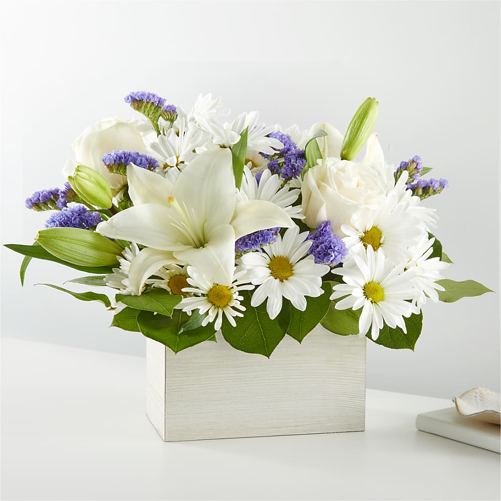 Beyond Blue Box Bouquet – Yadilynn Flowers Llc, Orange CA