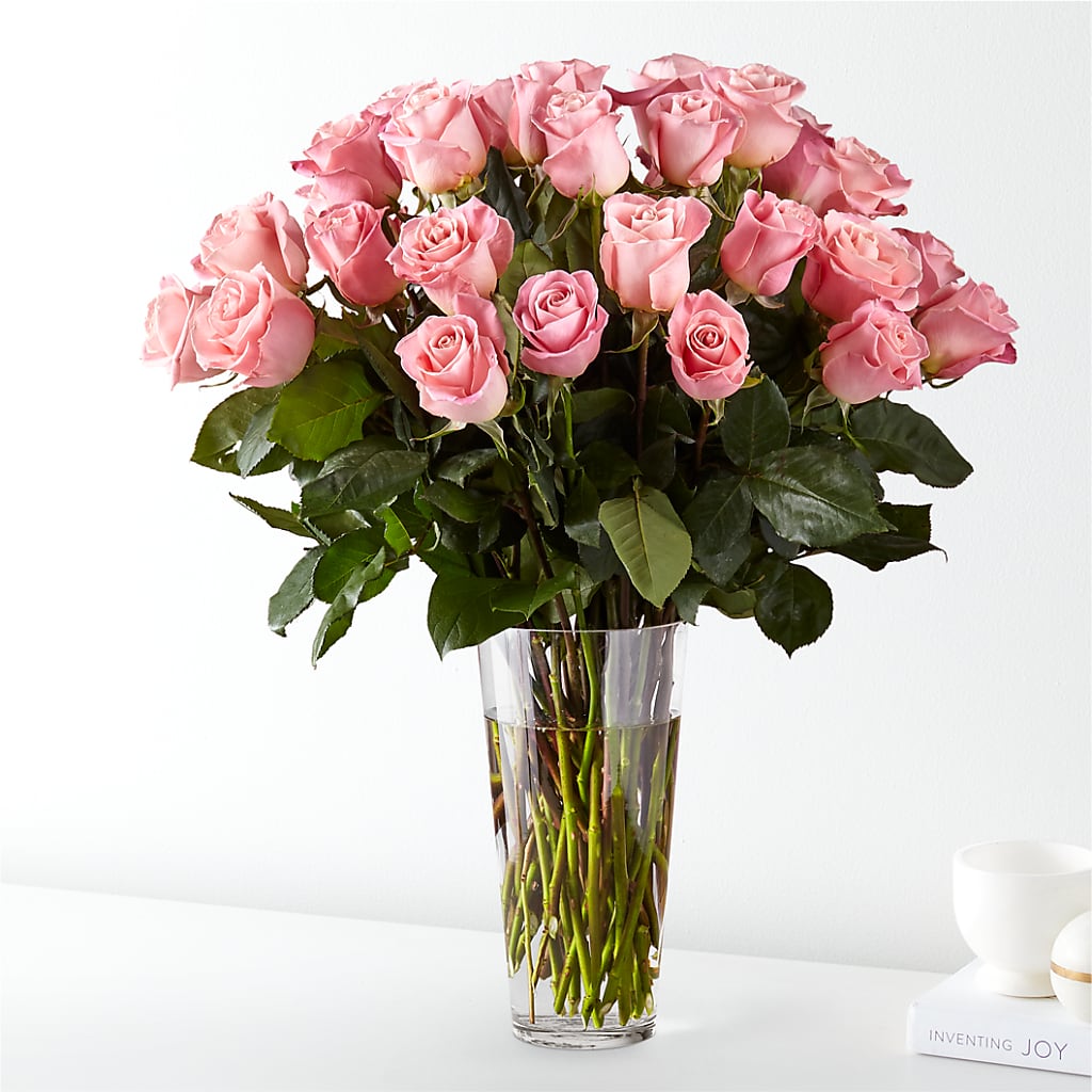 Long Stem Pink Rose Bouquet – Yadilynn Flowers Llc, Orange CA