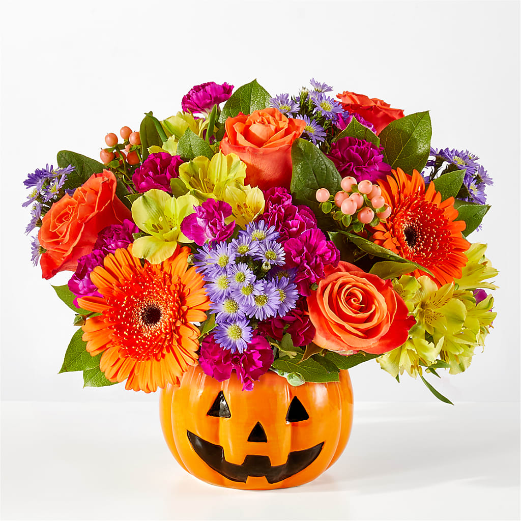 Tricks & Treats Pumpkin – Yadilynn Flowers Llc, Orange CA