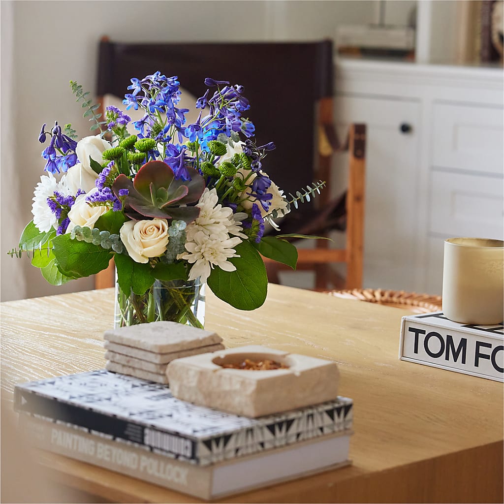 Cerulean Waves Bouquet – Yadilynn Flowers Llc, Orange CA