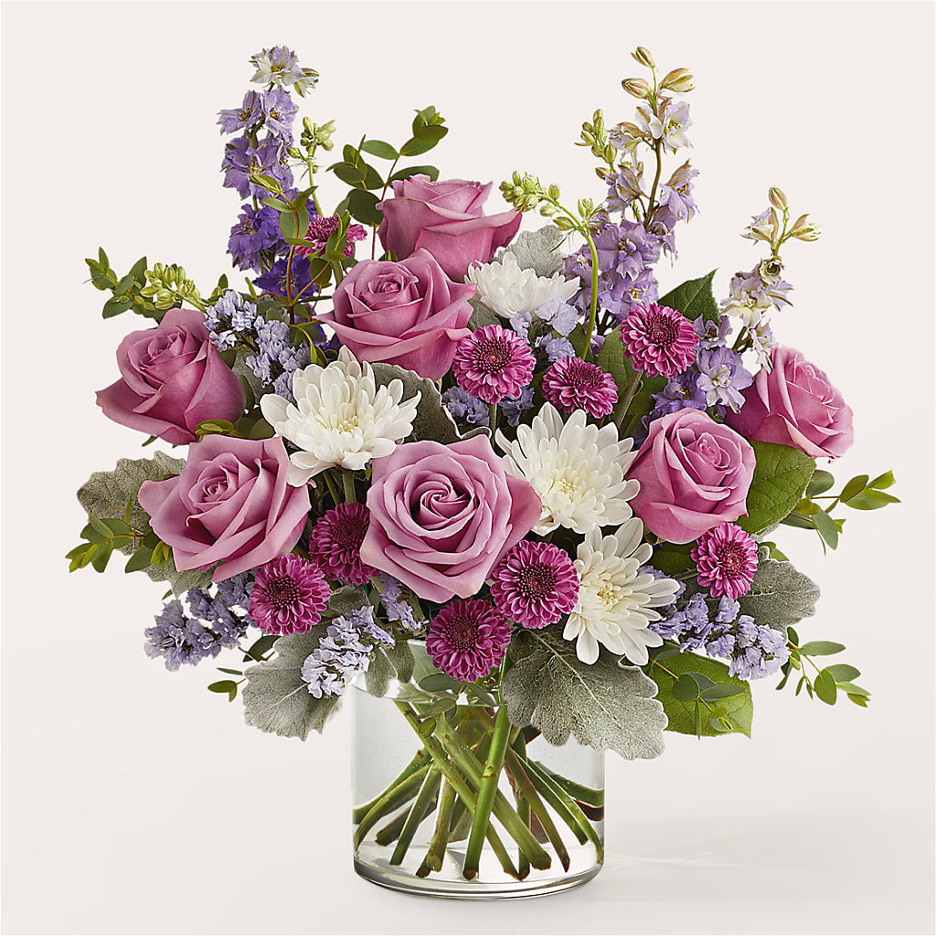 Violet Frost Bouquet – Yadilynn Flowers Llc, Orange CA