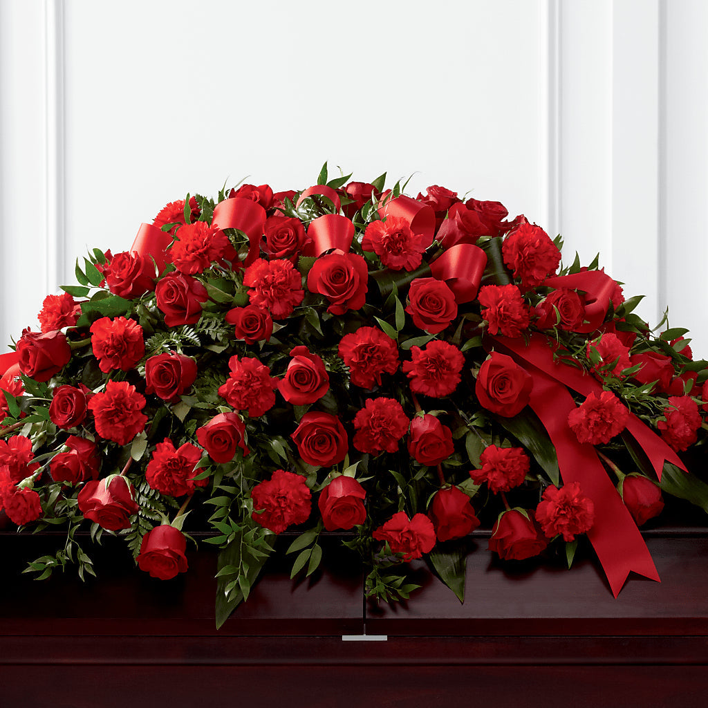 Tribute of Life Casket Spray – Yadilynn Flowers Llc, Orange CA