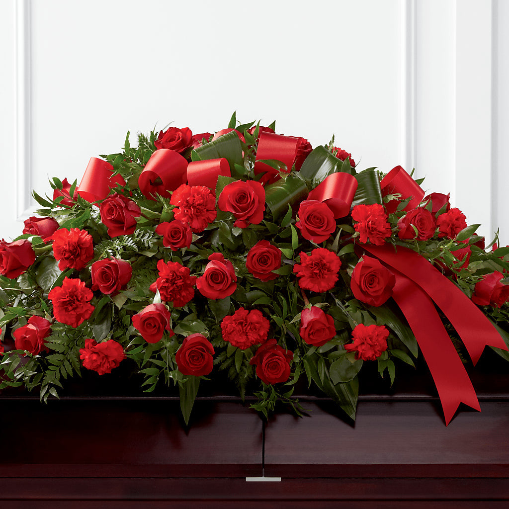 Tribute of Life Casket Spray – Yadilynn Flowers Llc, Orange CA
