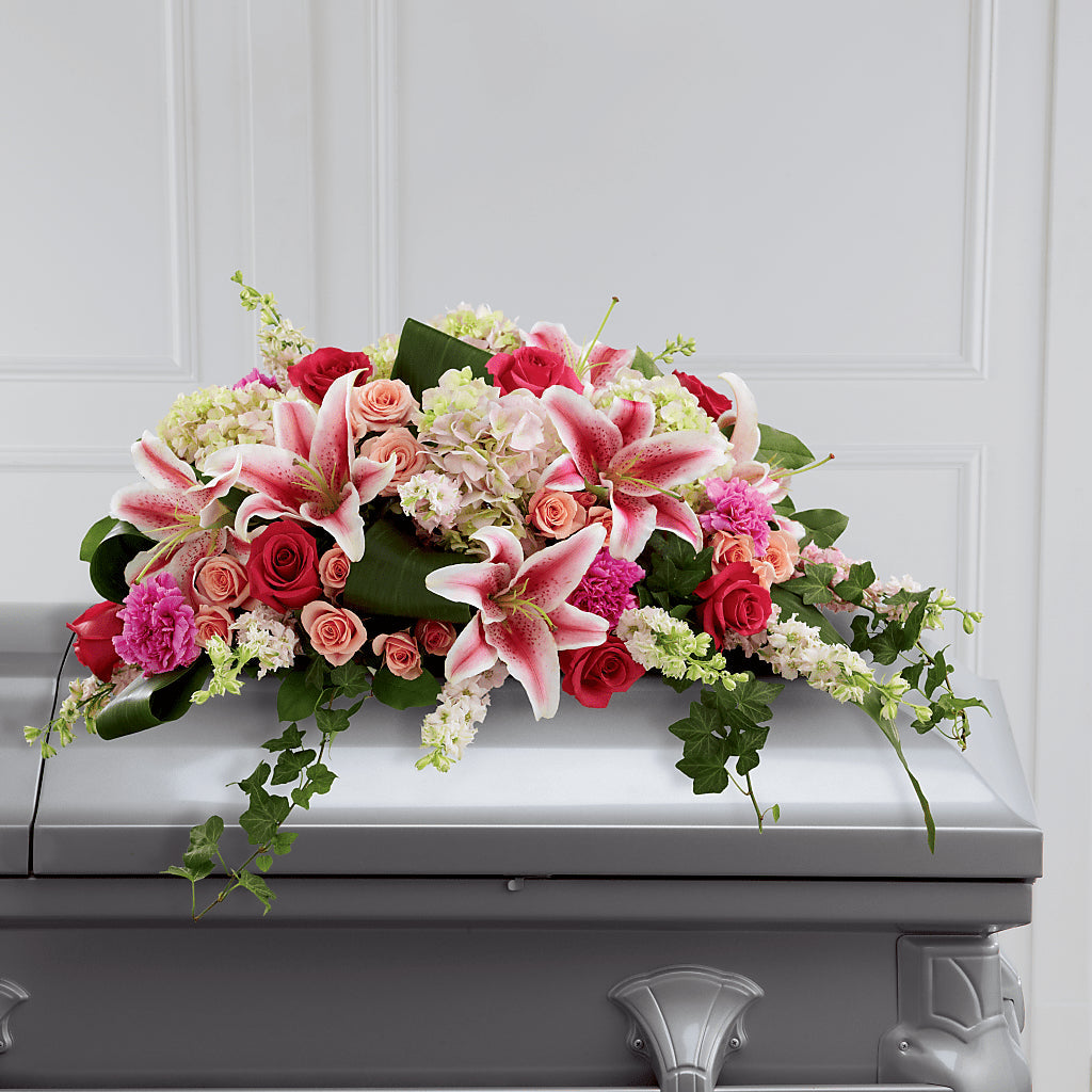 Splendid Grace Casket Spray – Yadilynn Flowers Llc, Orange CA