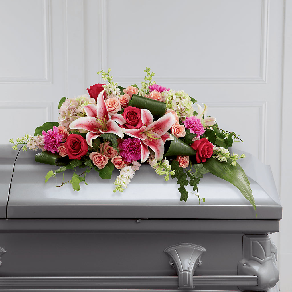 Splendid Grace Casket Spray – Yadilynn Flowers Llc, Orange CA