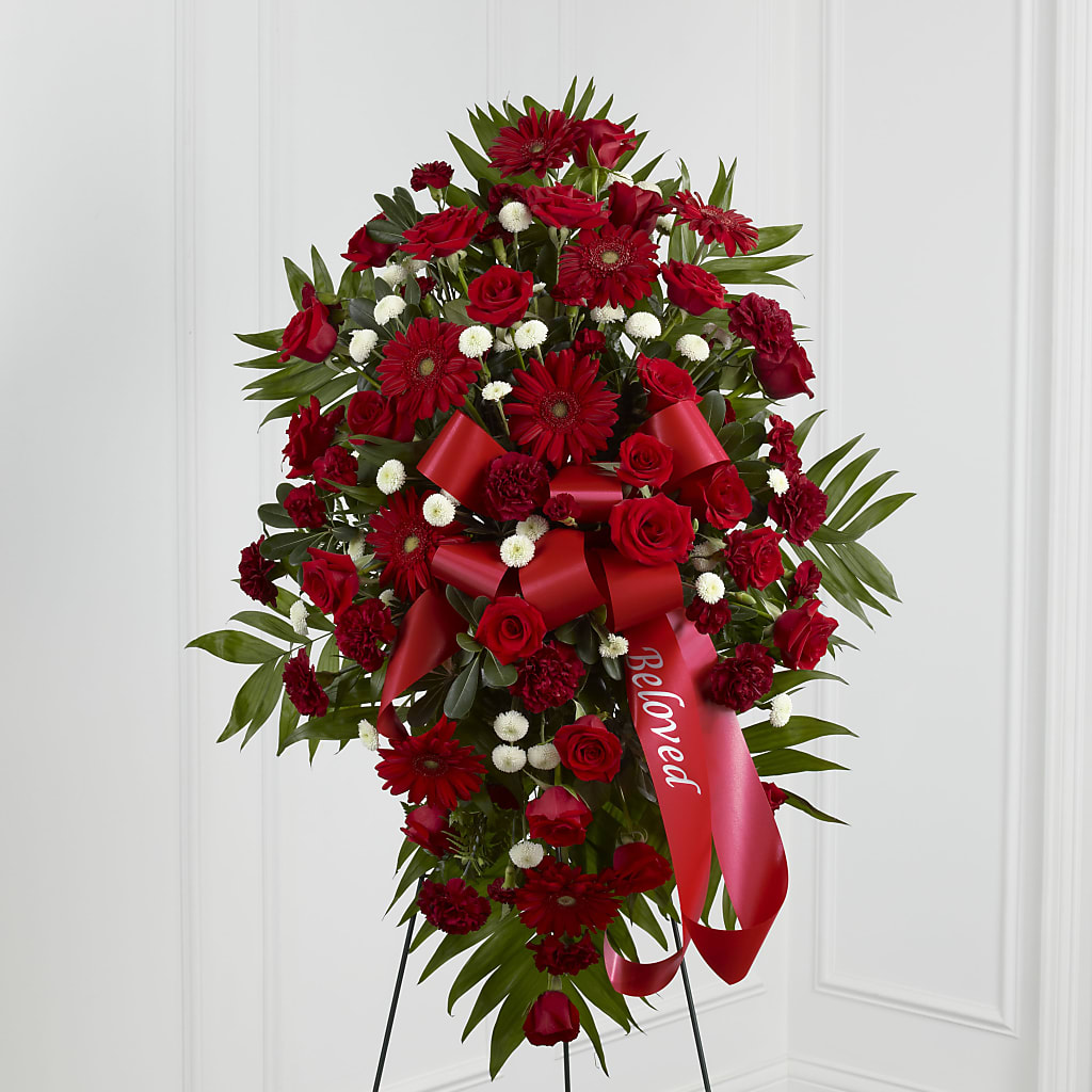 Treasured Memories Standing Spray – Yadilynn Flowers Llc, Orange CA