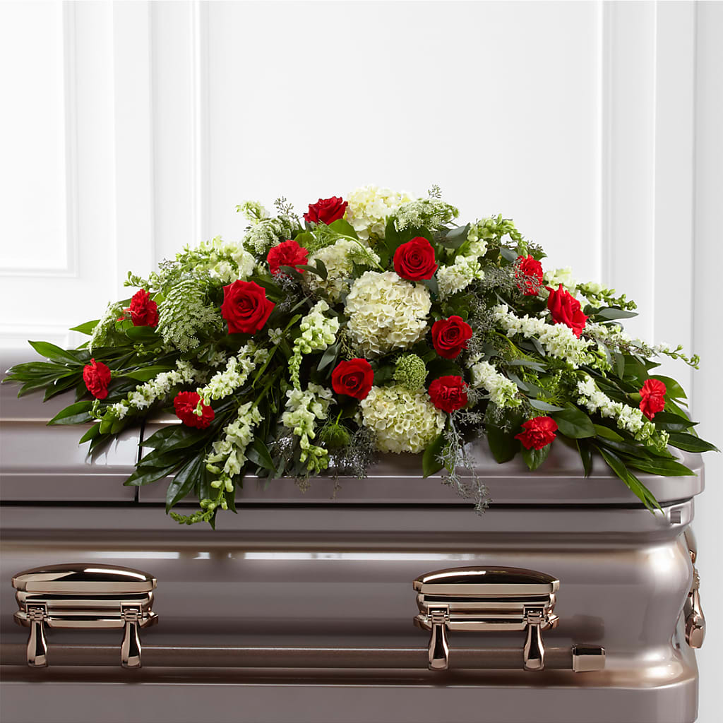 Sincerity Casket Spray – Yadilynn Flowers Llc, Orange CA