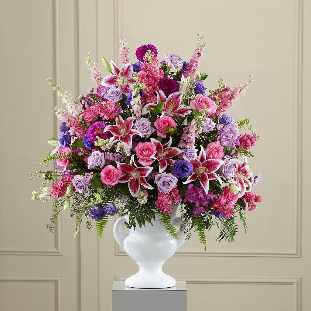 Peaceful Tribute Arrangement – Yadilynn Flowers Llc, Orange CA