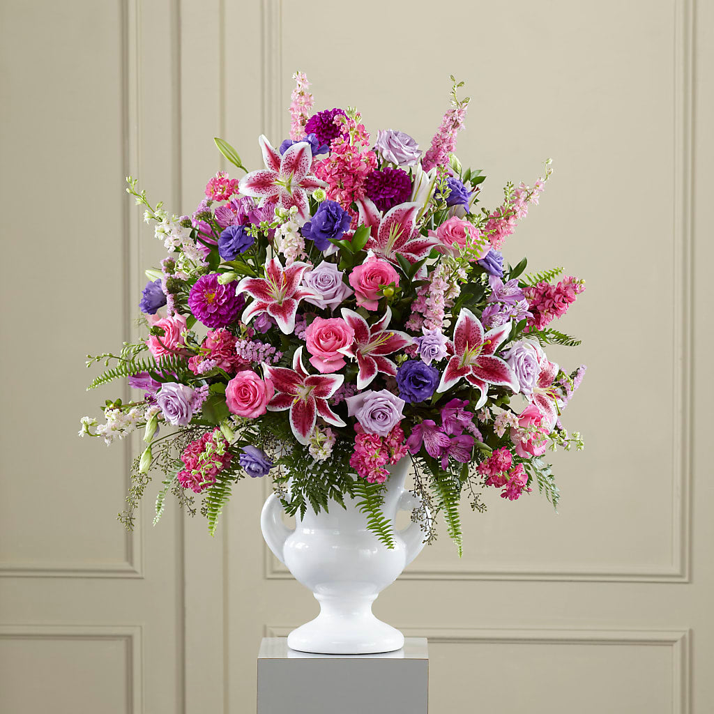 Peaceful Tribute Arrangement – Yadilynn Flowers Llc, Orange CA