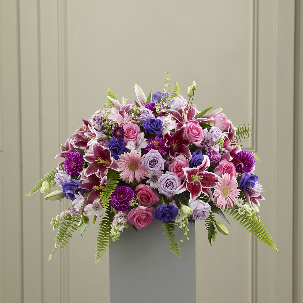 Fare Thee Well Pedestal – Yadilynn Flowers Llc, Orange CA