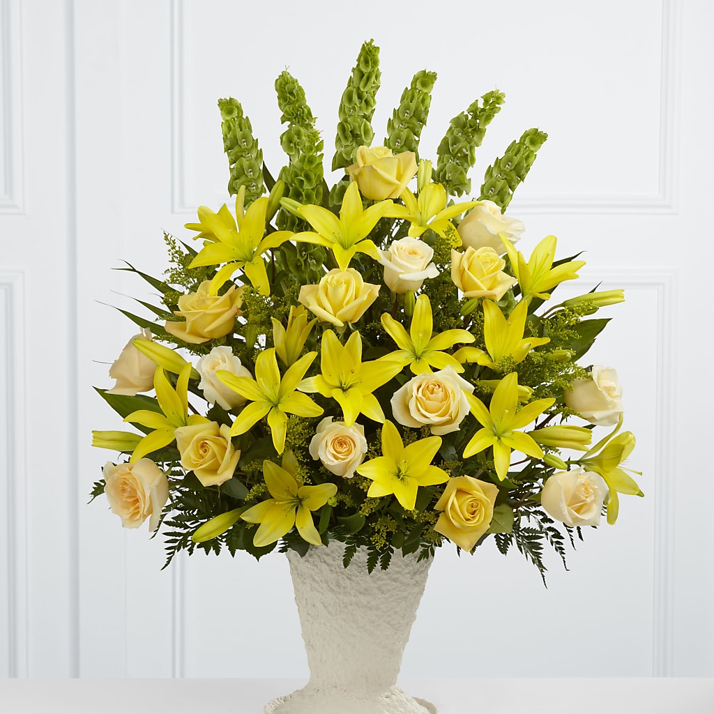 Golden Memories Arrangement – Yadilynn Flowers Llc, Orange CA