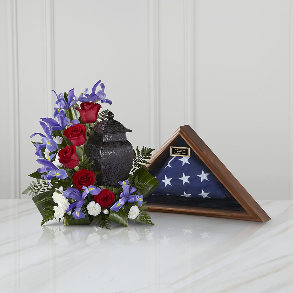 Patriotic Tribute Arrangement – Yadilynn Flowers Llc, Orange CA