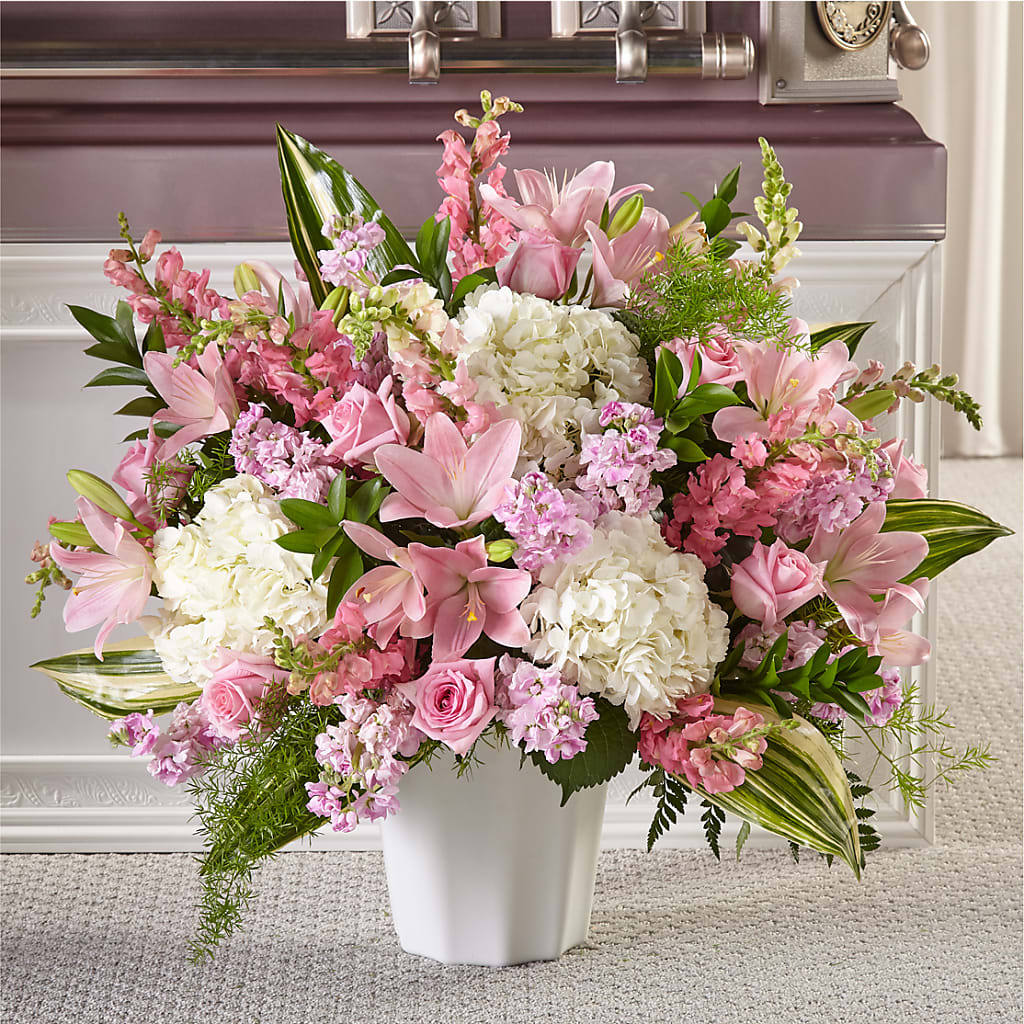 Simply Serene Floor Basket – Yadilynn Flowers Llc, Orange CA