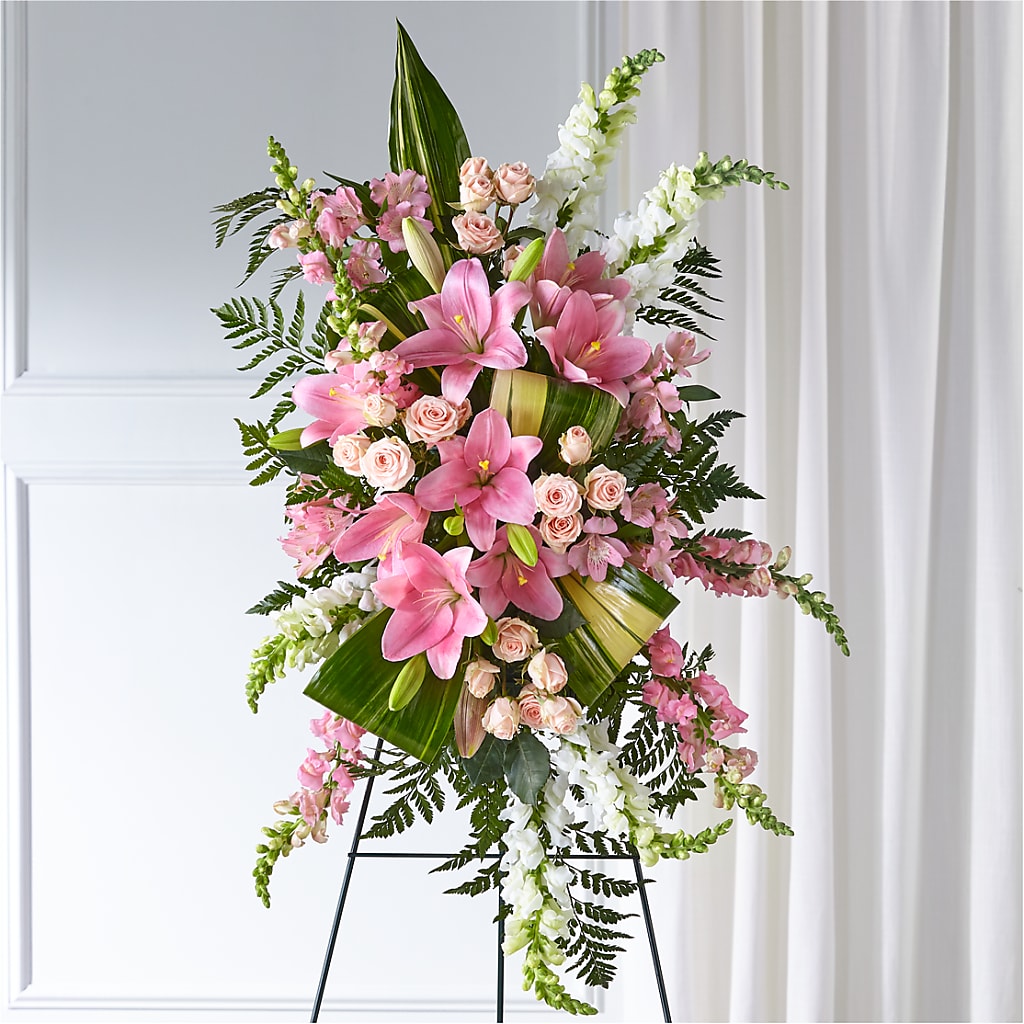 Elegant Embrace Standing Spray – Yadilynn Flowers Llc, Orange CA
