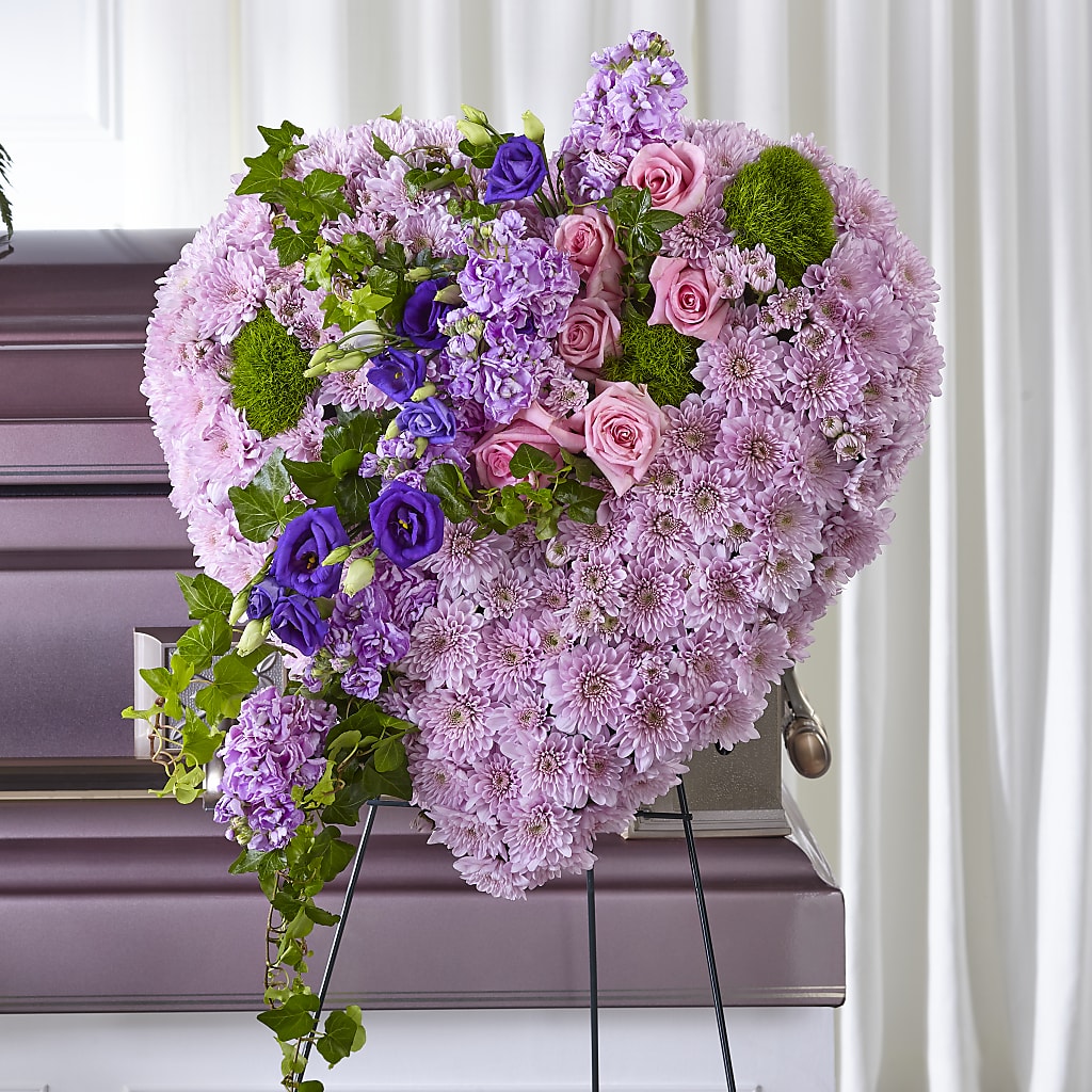 Treasured Love Standing Heart – Yadilynn Flowers Llc, Orange CA