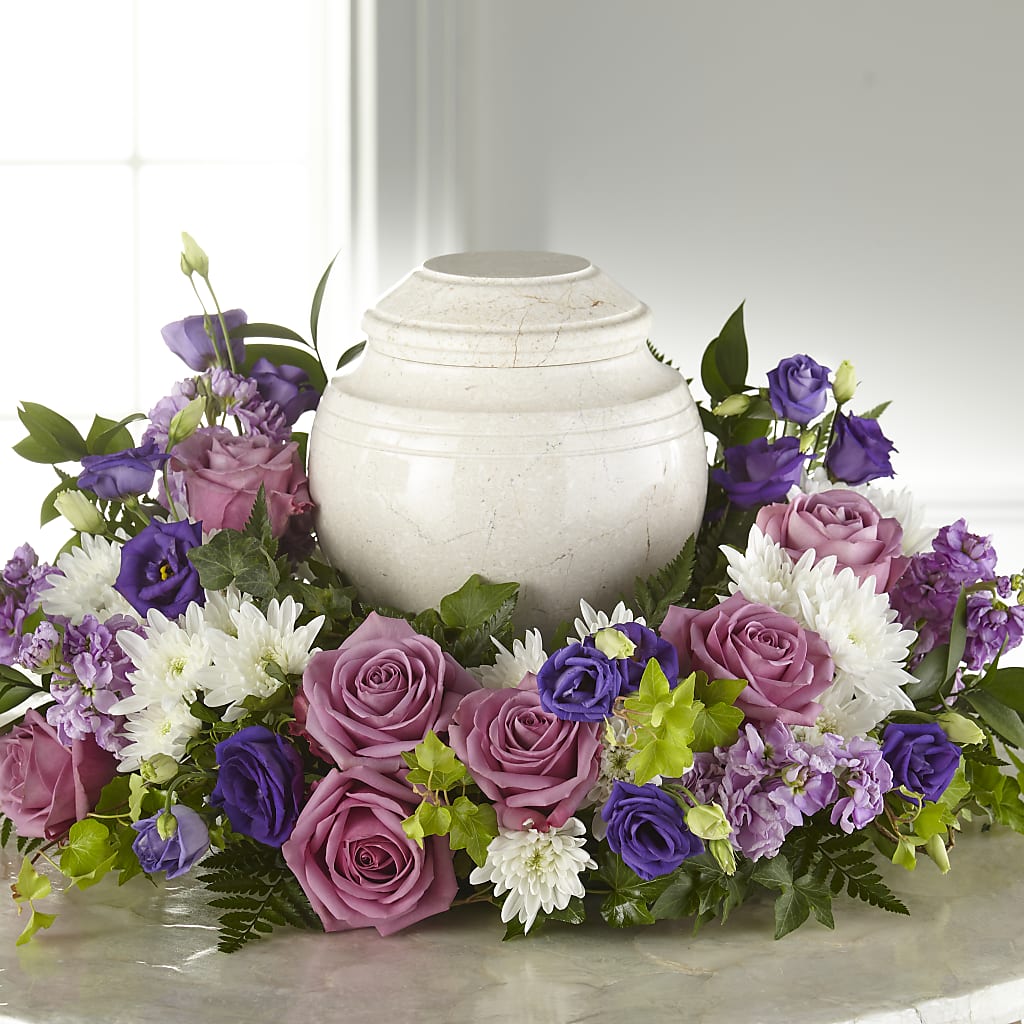 Blooming Sympathy Cremation Adornment – Yadilynn Flowers Llc, Orange CA