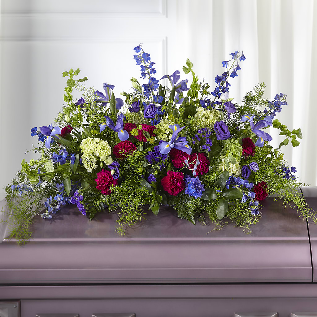 Always Treasured Casket Spray – Yadilynn Flowers Llc, Orange CA