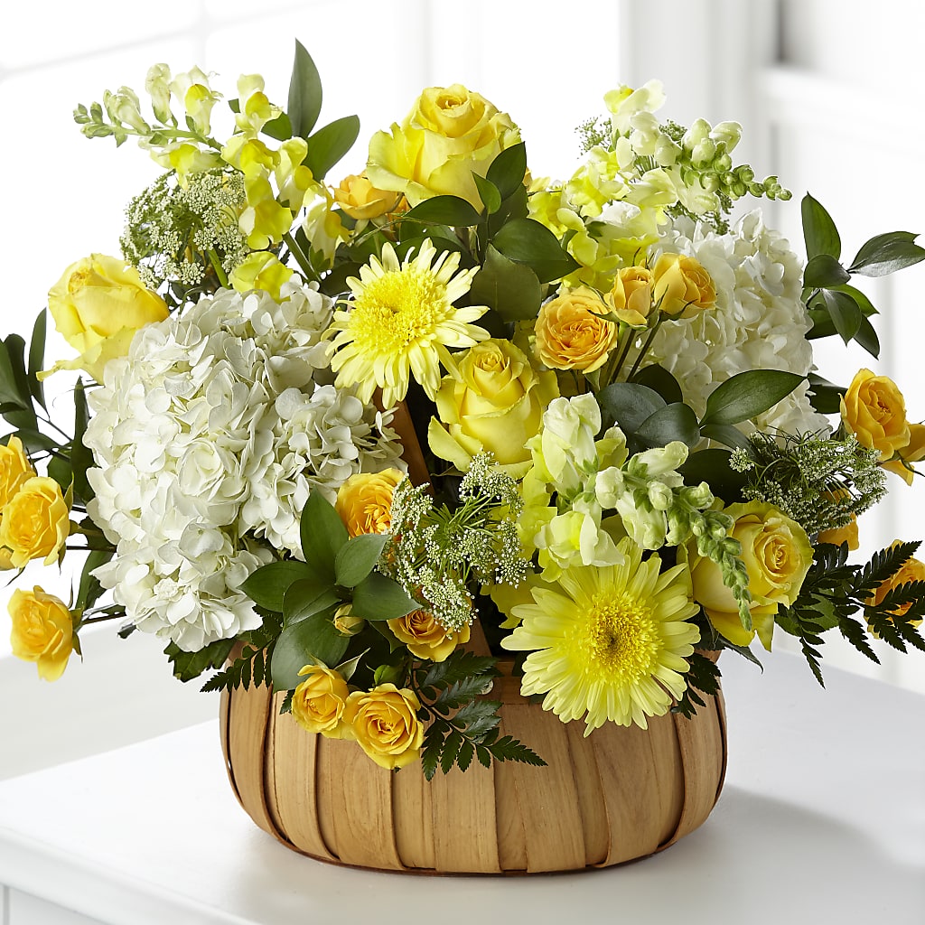 Rustic Remembrance Basket – Yadilynn Flowers Llc, Orange CA
