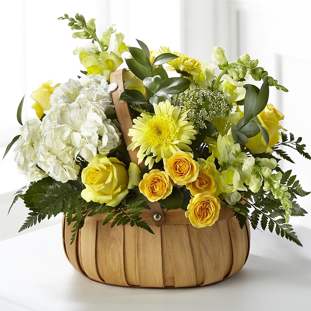 Rustic Remembrance Basket – Yadilynn Flowers Llc, Orange CA