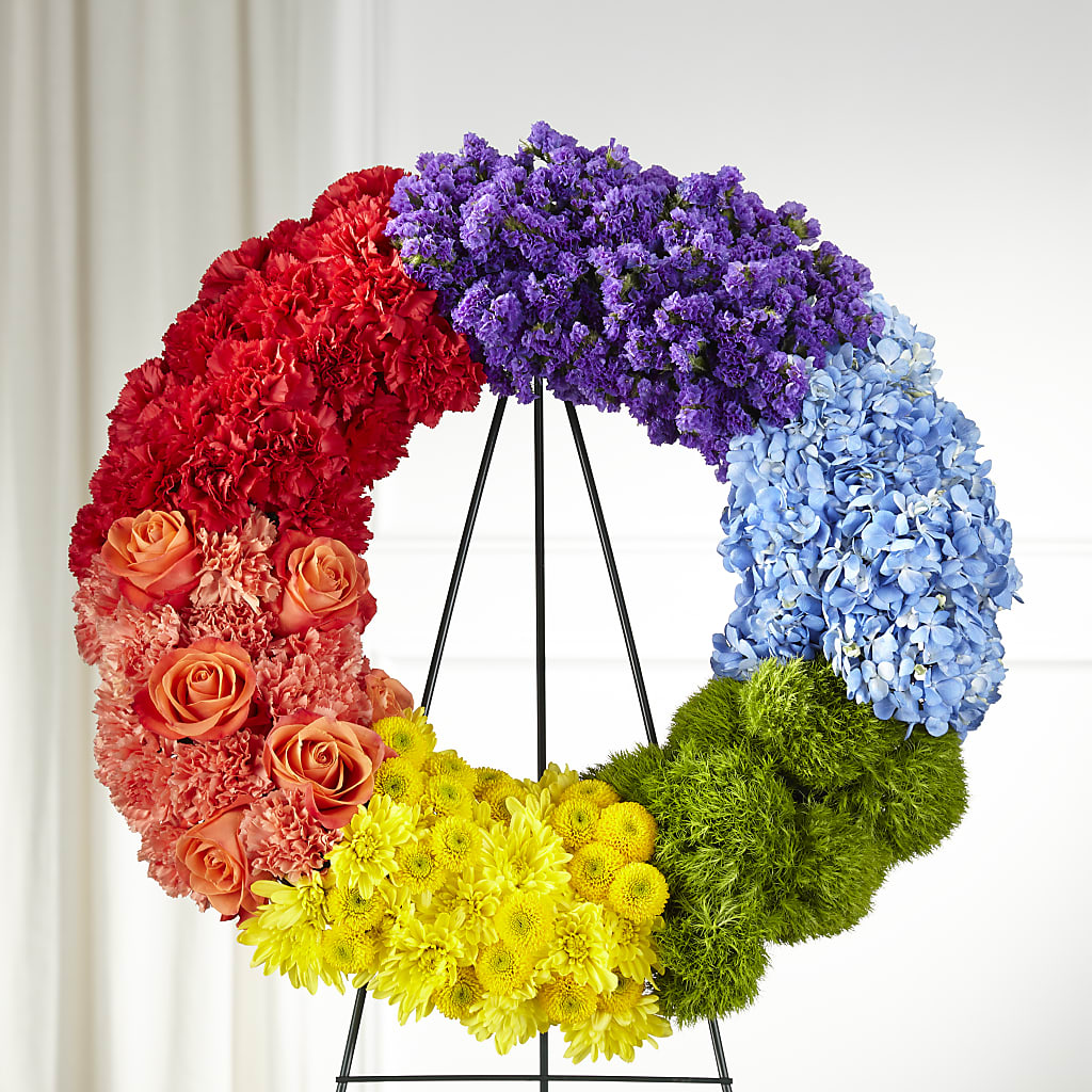 Circle of Love Wreath – Yadilynn Flowers Llc, Orange CA