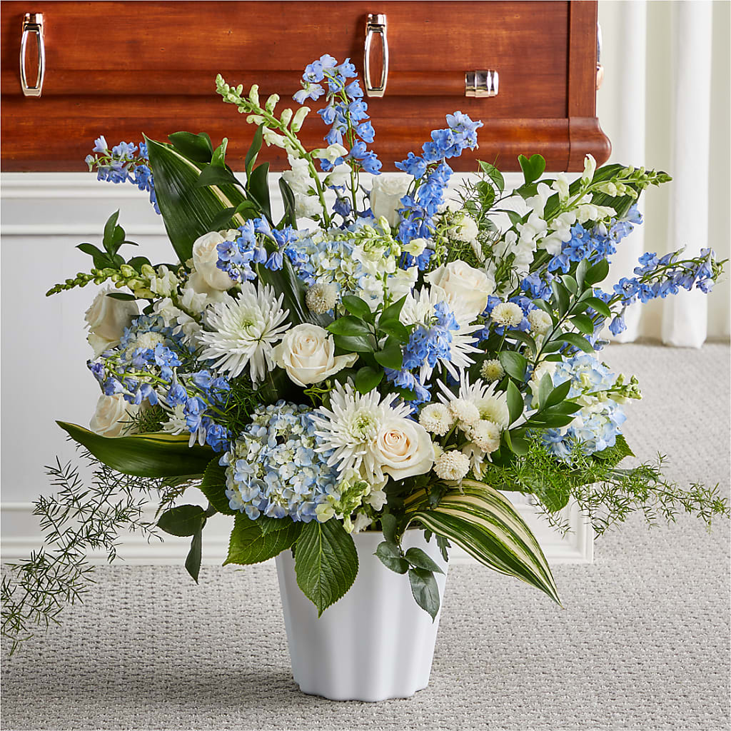 Everlasting Memories Floor Basket – Yadilynn Flowers Llc, Orange CA