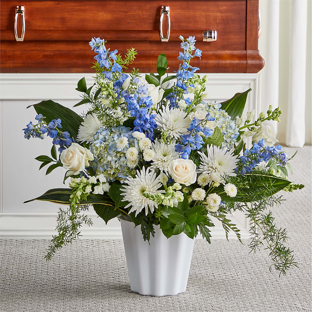 Everlasting Memories Floor Basket – Yadilynn Flowers Llc, Orange CA