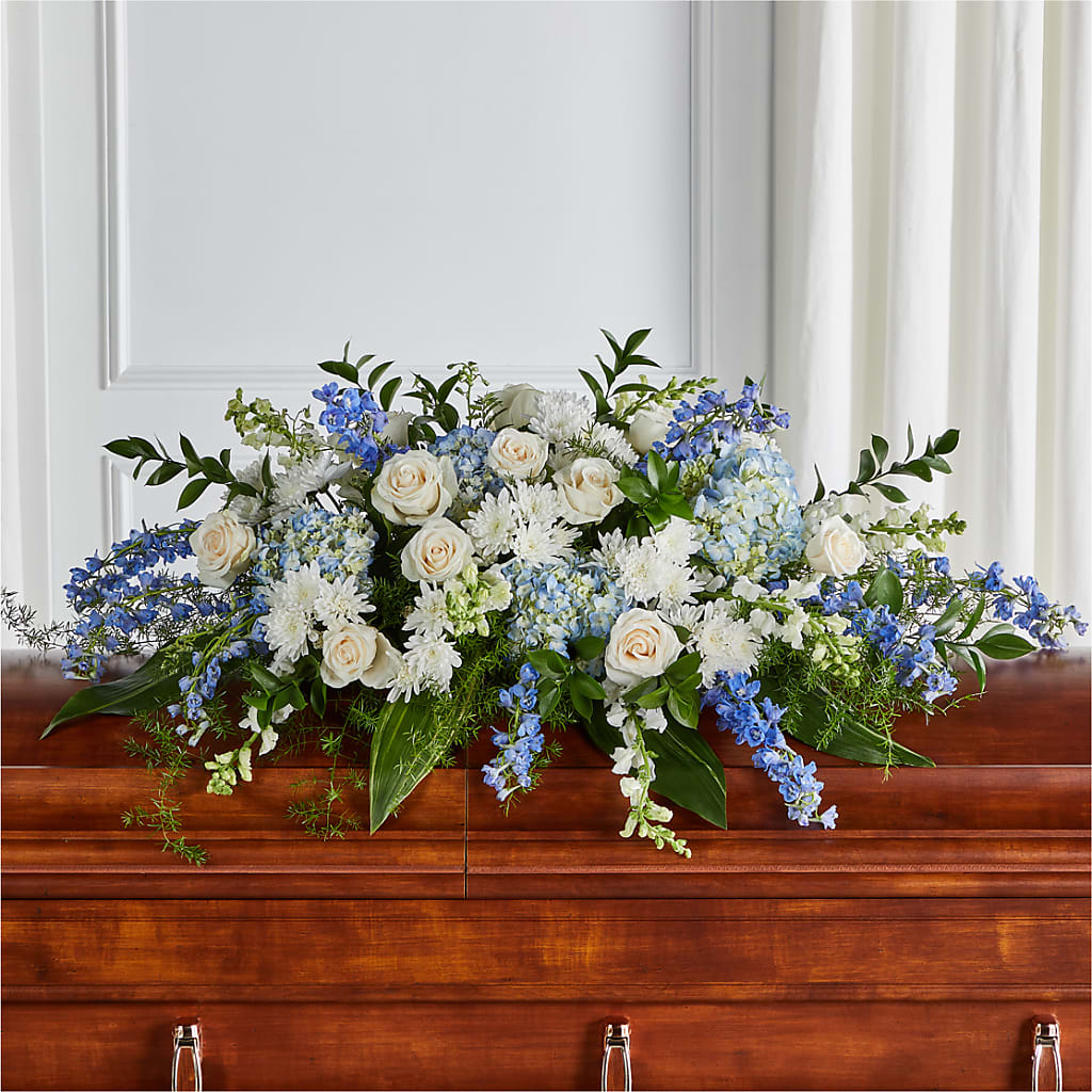 Timeless Essence Casket Spray – Yadilynn Flowers Llc, Orange CA