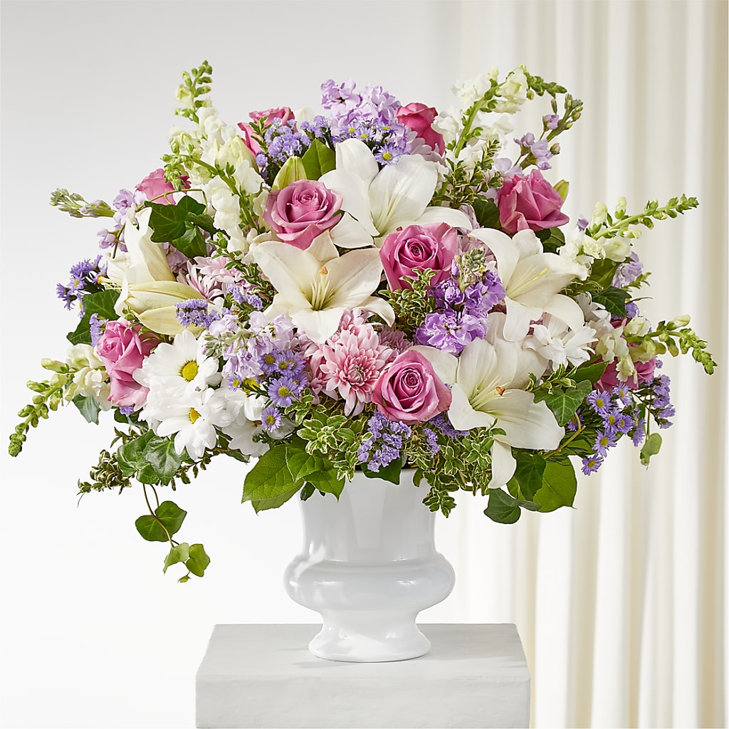 Remarkable Life Urn Arrangement – Yadilynn Flowers Llc, Orange CA