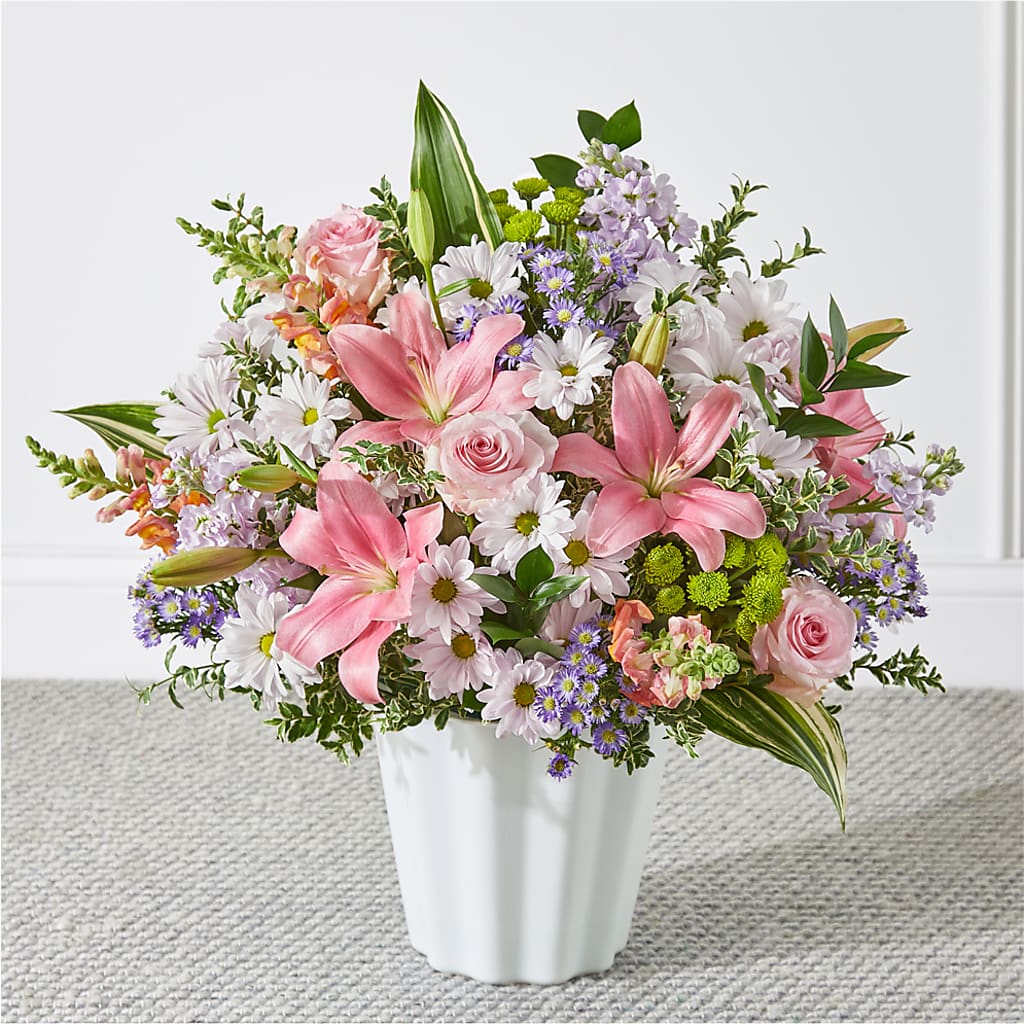 Abundant Compassion Floor Basket – Yadilynn Flowers Llc, Orange CA