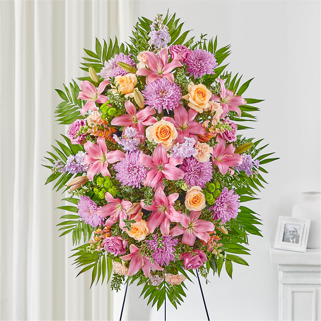 Love & Light Standing Spray – Yadilynn Flowers Llc, Orange CA