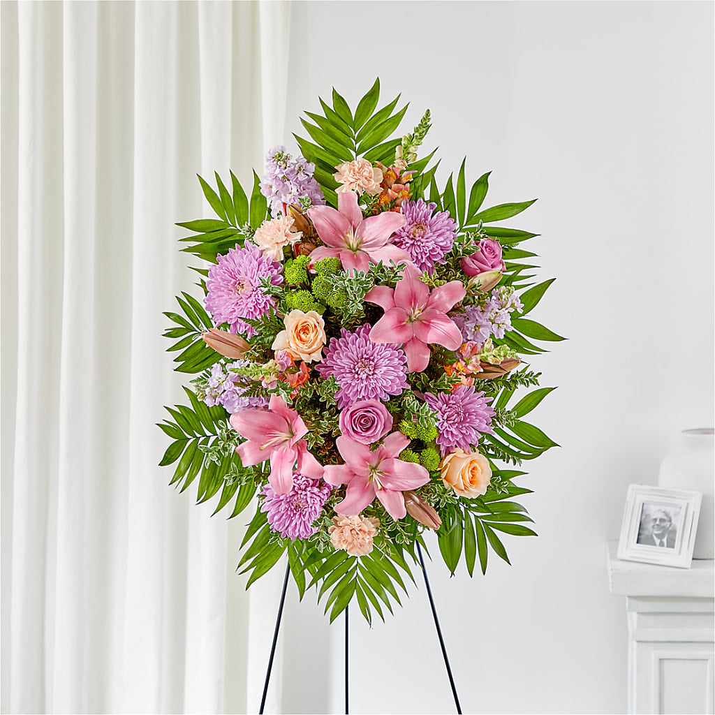 Love & Light Standing Spray – Yadilynn Flowers Llc, Orange CA