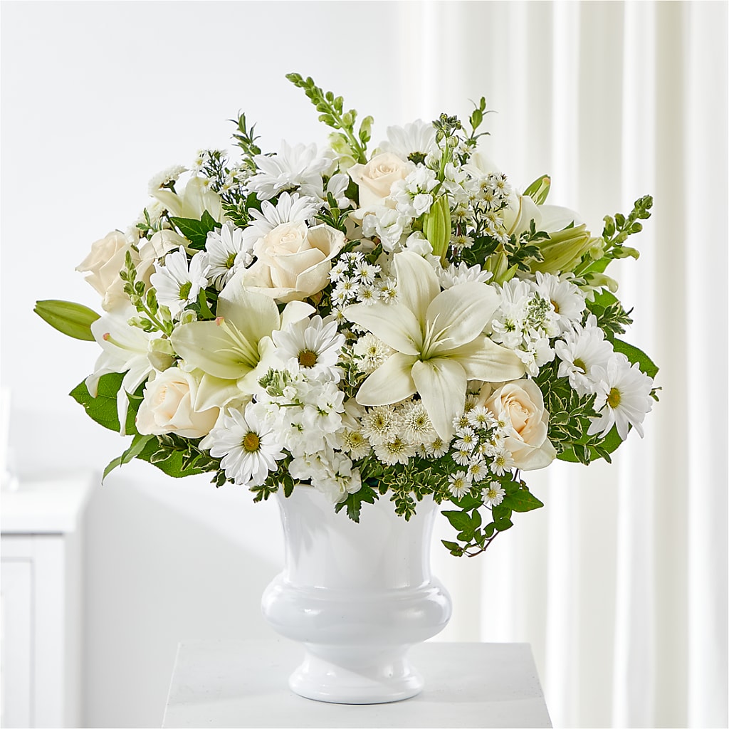Uplifting Urn Arrangement – Yadilynn Flowers Llc, Orange CA