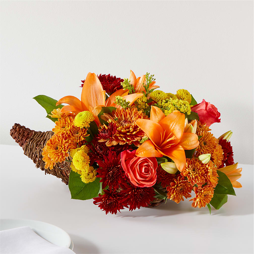 Bouquet of Blessings Cornucopia – Yadilynn Flowers Llc, Orange CA