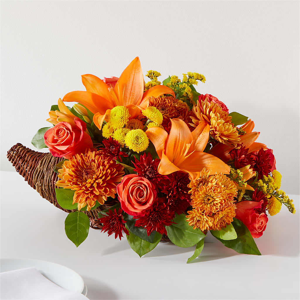 Bouquet of Blessings Cornucopia – Yadilynn Flowers Llc, Orange CA