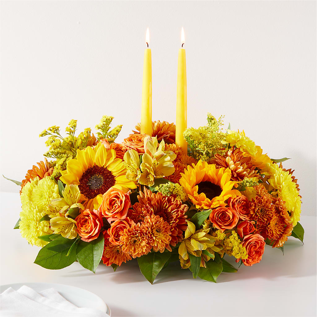 Autumn Harmony Centerpiece – Yadilynn Flowers Llc, Orange CA