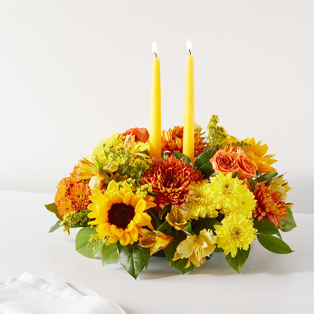 Autumn Harmony Centerpiece – Yadilynn Flowers Llc, Orange CA
