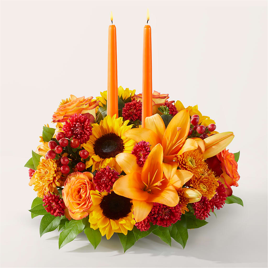 Grateful Centerpiece – Yadilynn Flowers Llc, Orange CA