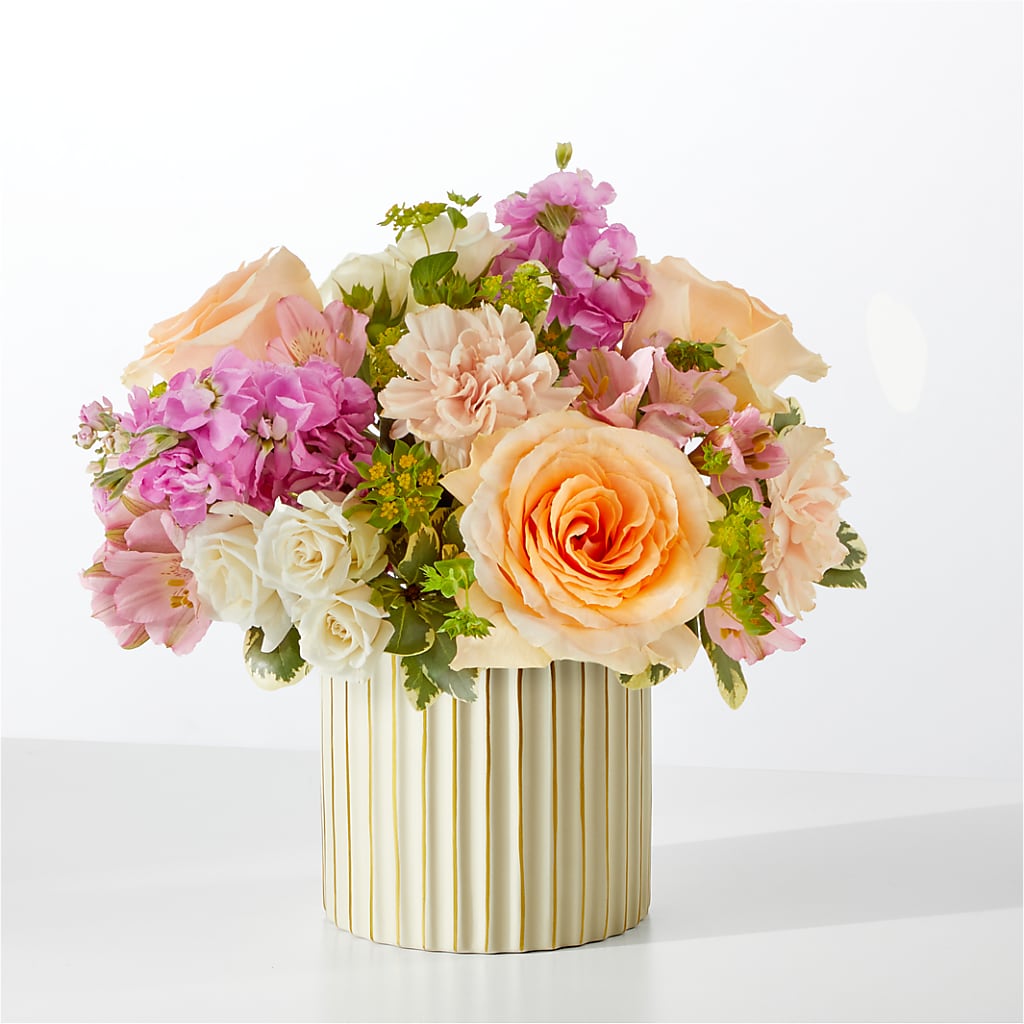 Paradise Bouquet with Ivory Vase – Yadilynn Flowers Llc, Orange CA