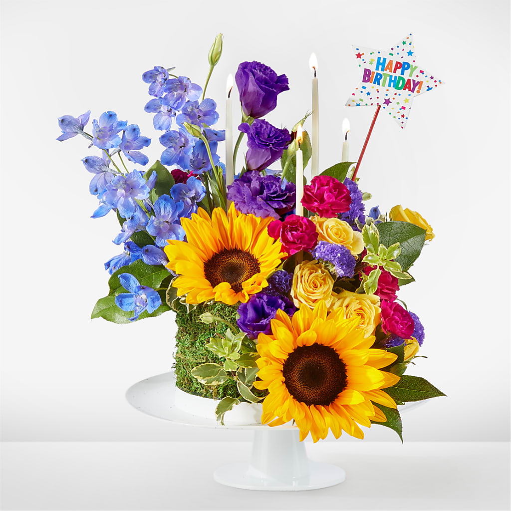 Star of the Day Floral Cake – Yadilynn Flowers Llc, Orange CA