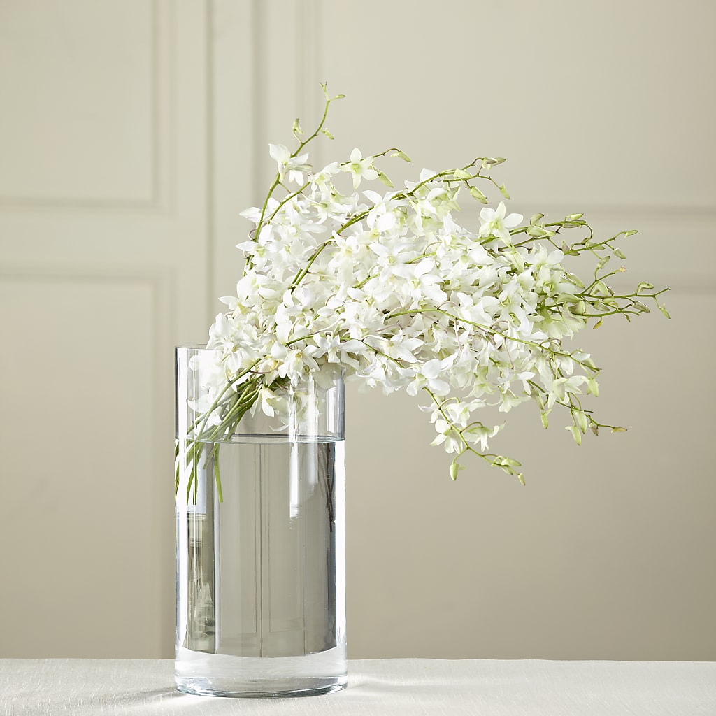 White Dendrobium Bouquet – Yadilynn Flowers Llc, Orange CA