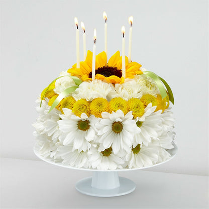 Birthday Smiles Floral Cake –  Yadilynn Flowers Llc, Orange CA