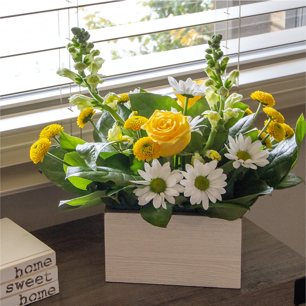 Sun Salutation Box Bouquet –  Yadilynn Flowers Llc, Orange CA