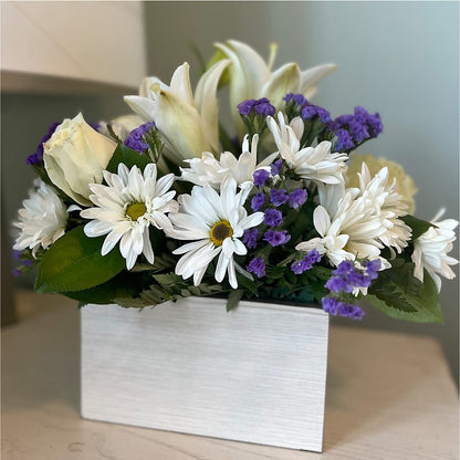 Beyond Blue Box Bouquet –  Yadilynn Flowers Llc, Orange CA