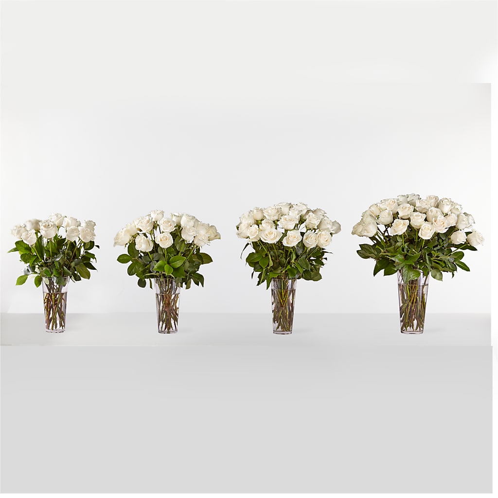 Long Stem White Rose Bouquet –  Yadilynn Flowers Llc, Orange CA