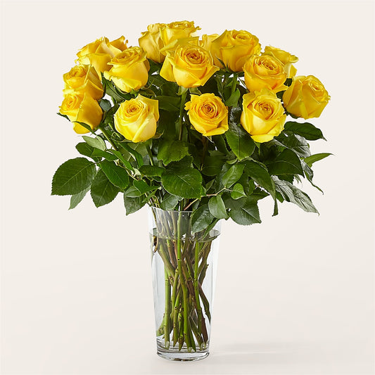 Long Stem Yellow Rose Bouquet –  Yadilynn Flowers Llc, Orange CA
