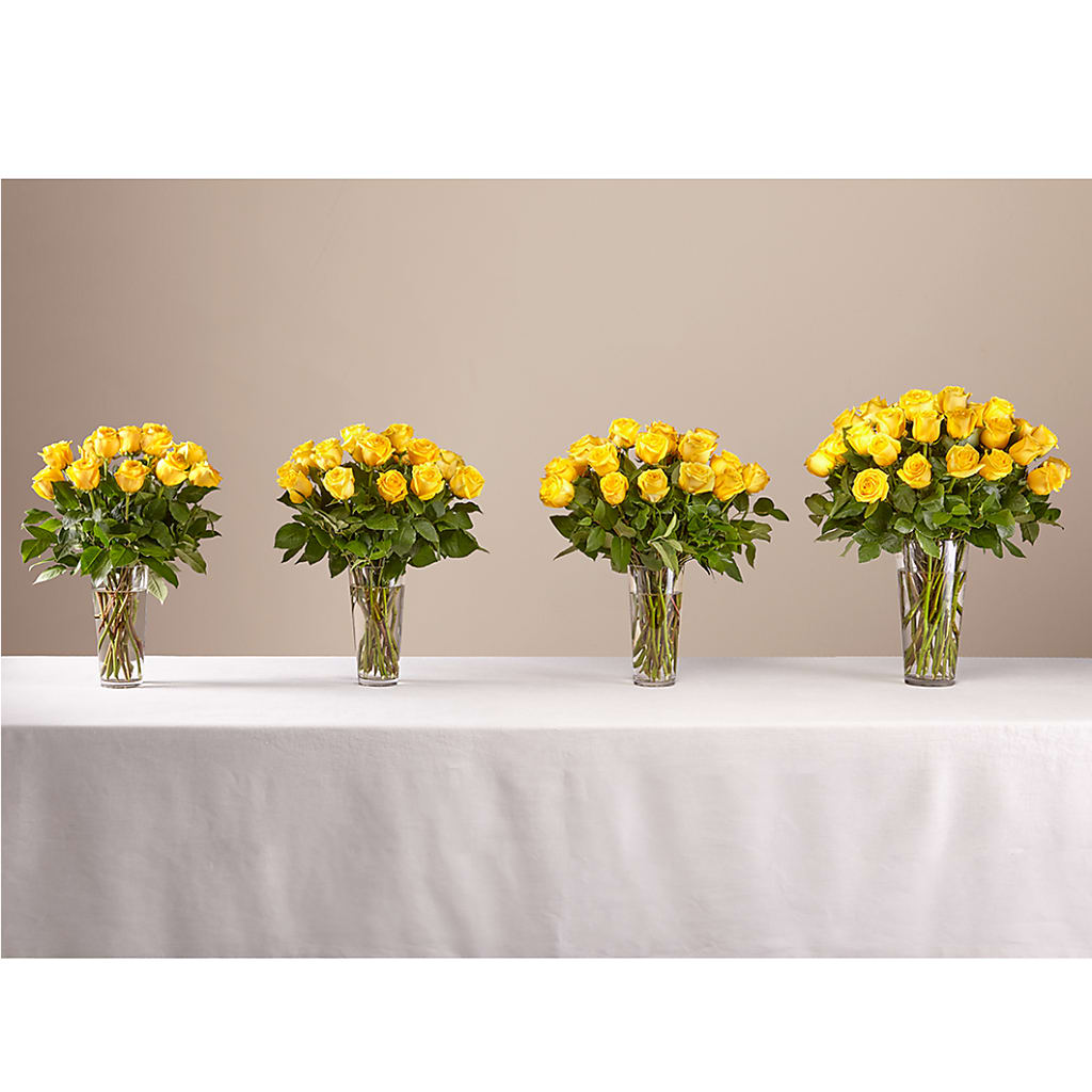 Long Stem Yellow Rose Bouquet –  Yadilynn Flowers Llc, Orange CA