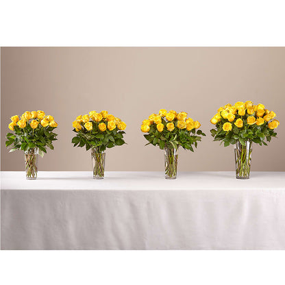 Long Stem Yellow Rose Bouquet –  Yadilynn Flowers Llc, Orange CA